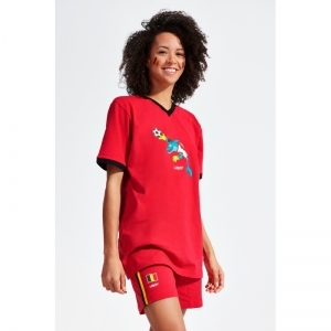 Z - Jersey cotton stretch 001 red devil