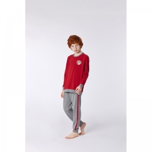 Z - Jersey cotton stretch 477 donker rood