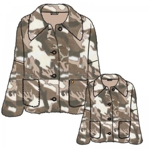 F - Fake Fur 981 camouflage