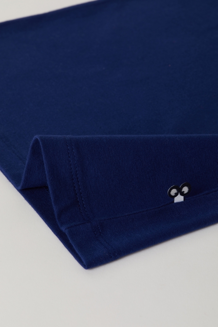 Z - Jersey cotton stretch 869 donkerblauw