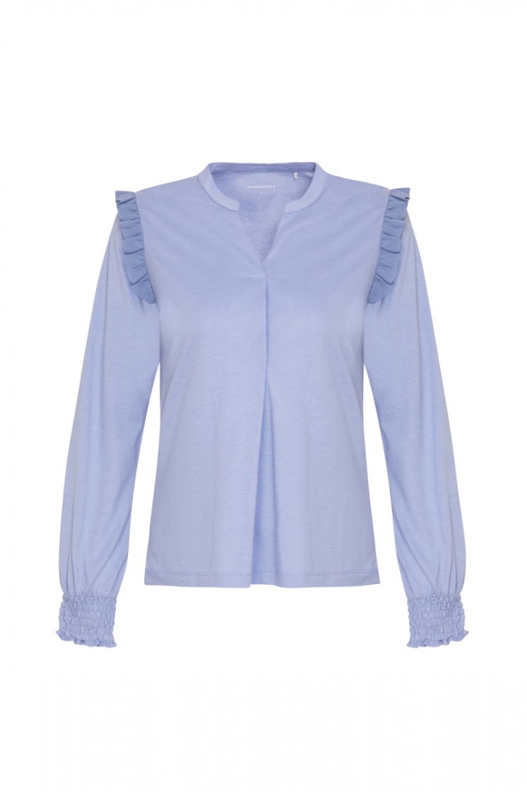 Z - Jersey cotton-modal stretc 862 grijsblauw